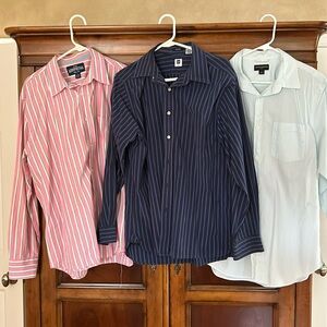 Lot 3 men’s button down shirts -large
